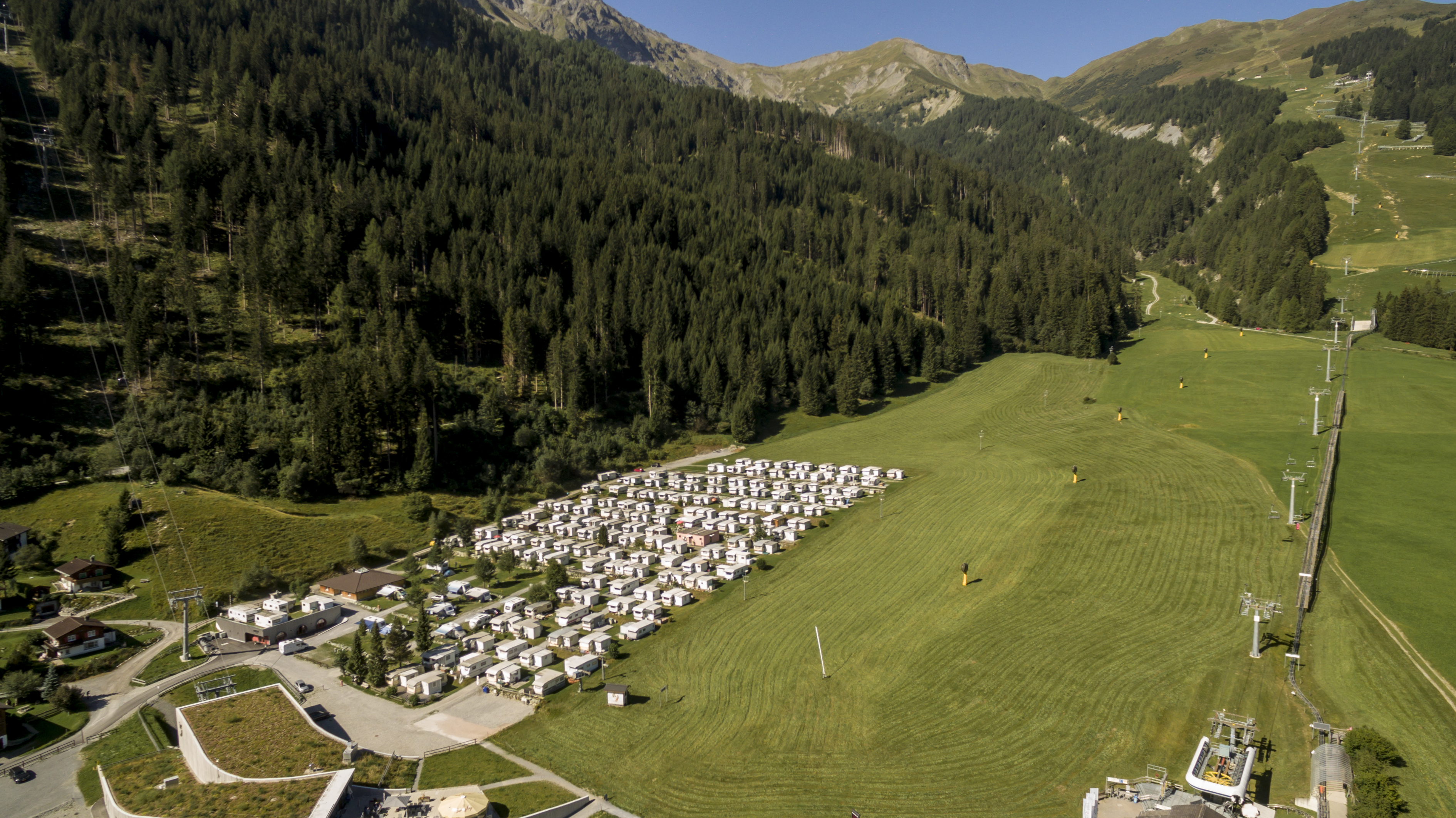 Camping Pradafenz Churwalden Graubünden Schweiz Sommer